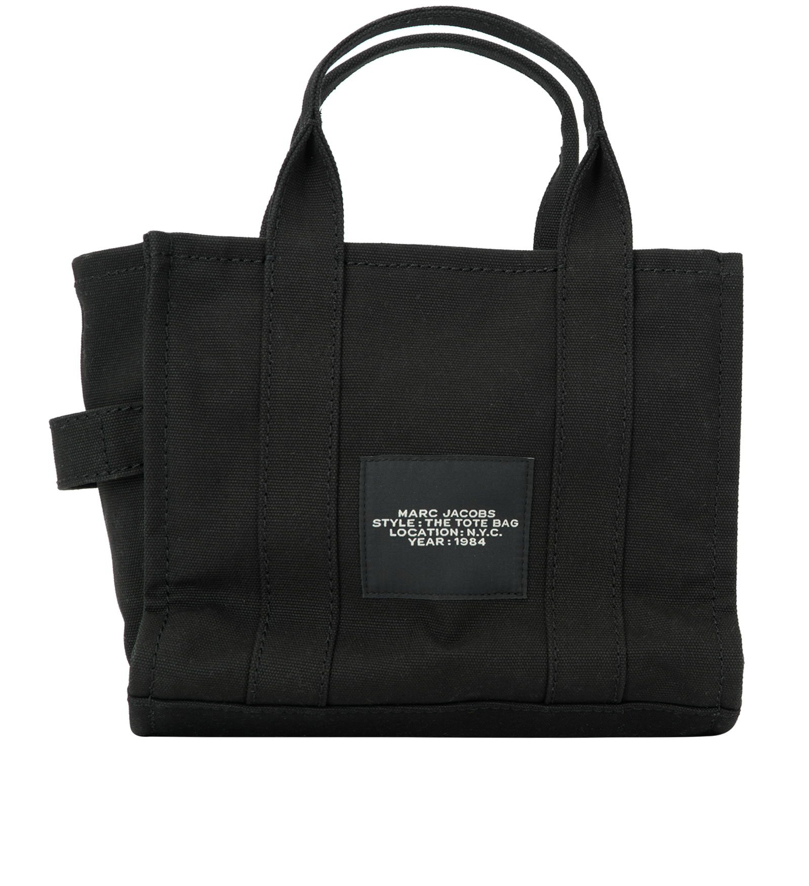Small Tote, &pound;90, Handbags, Black, Canvas, Back view
